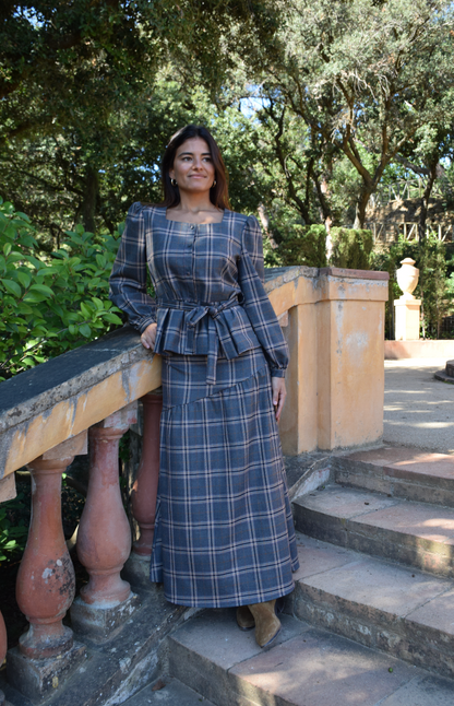 Beth Gray Plaid Blouse