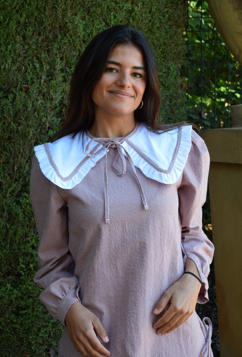 Vestido Elisa Vichy Burgundy