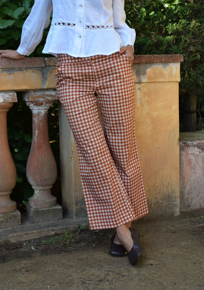 Ares Vichy Tile Trousers