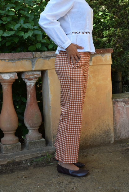 Ares Vichy Tile Trousers