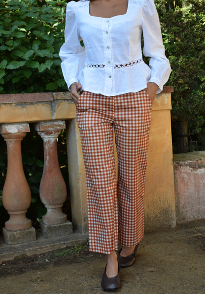 Ares Vichy Tile Trousers