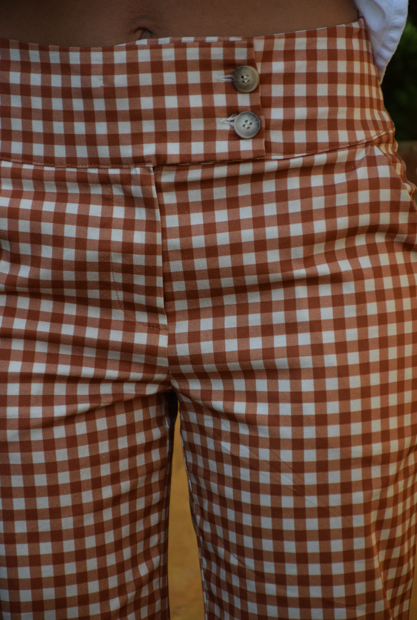 Ares Vichy Tile Trousers