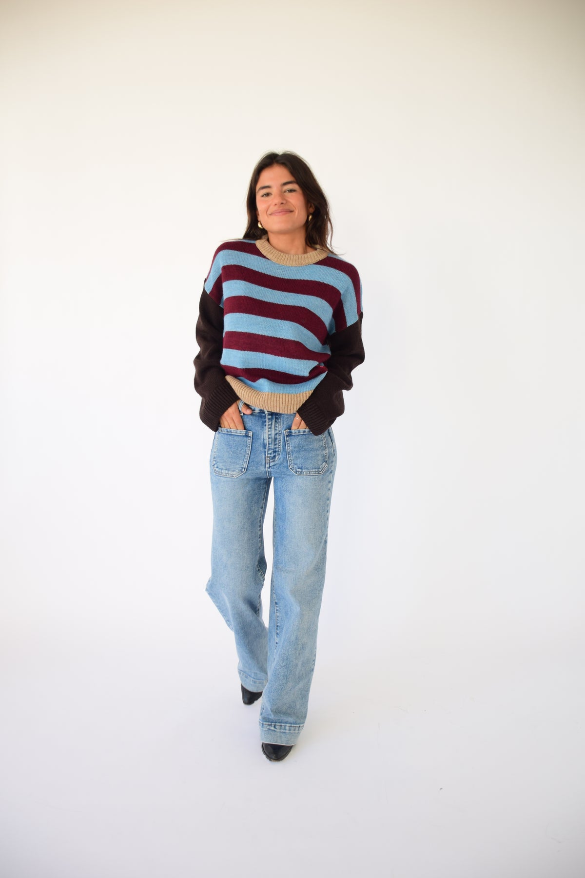 Jersey Abril Burgundy y Celeste