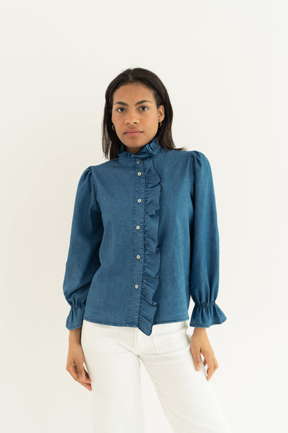 Gala Denim Blouse