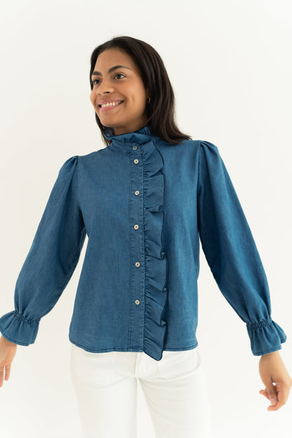 Gala Denim Blouse