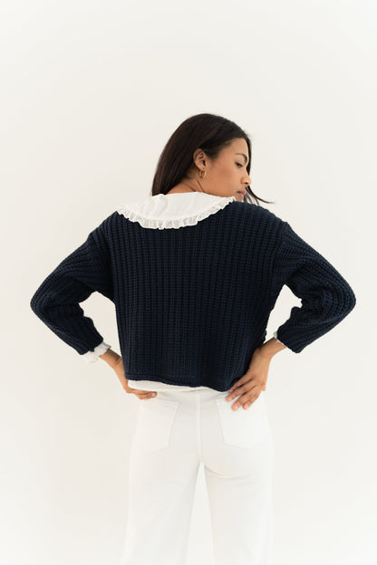 Cloe Navy Cardigan