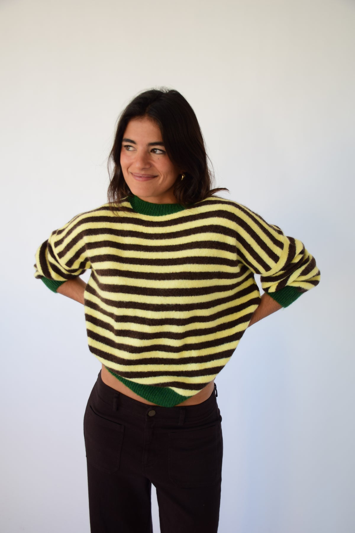Jersey Pia Amarillo y Marrón