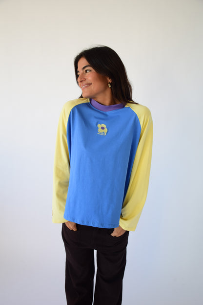 Camiseta Carlota Azul y Amarillo