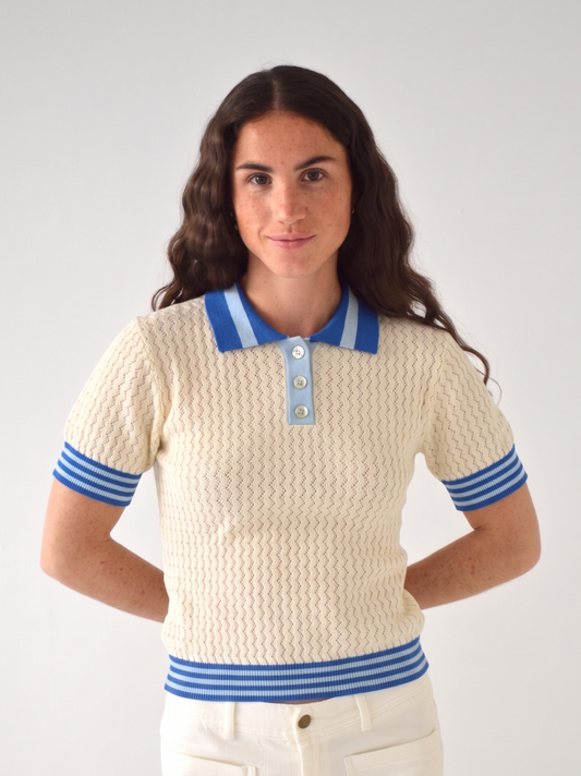 Polo Sara Azul y Celeste