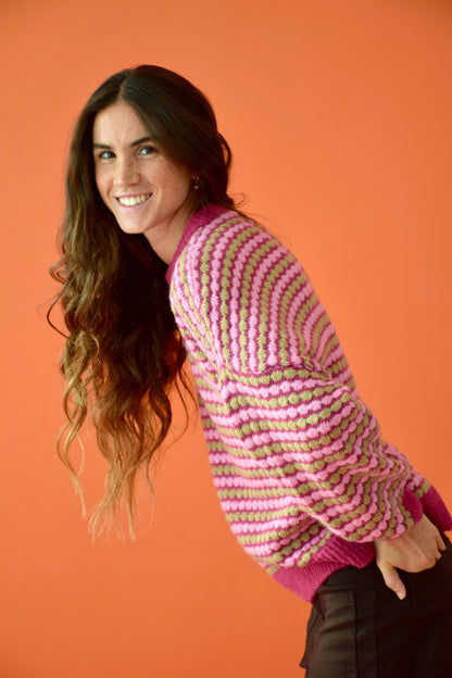 Jersey Cler Rosa y Beige