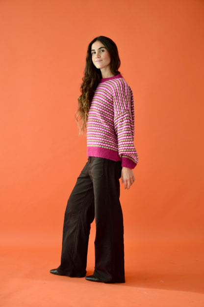 Jersey Cler Rosa y Beige