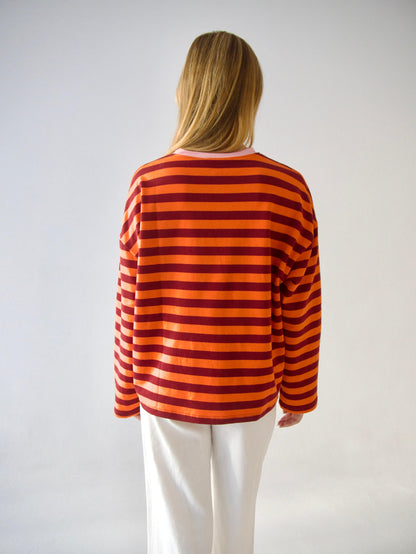 Camiseta Núria Naranja Burgundy