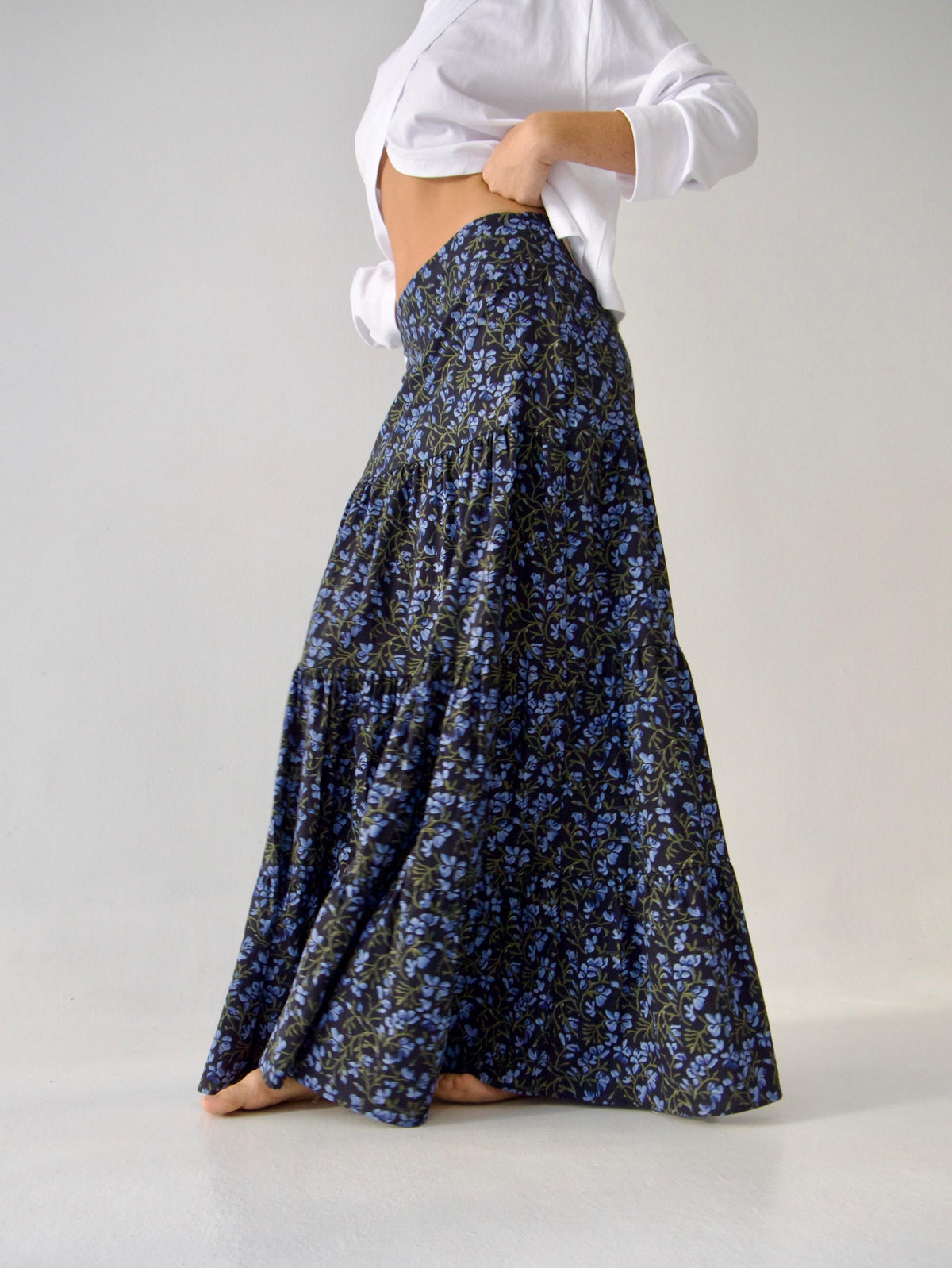 Falda Mar Flores Marino