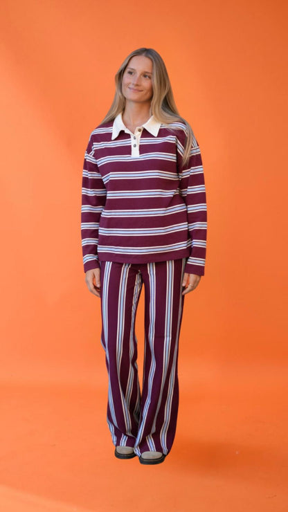 Polera Filipa Burgundy