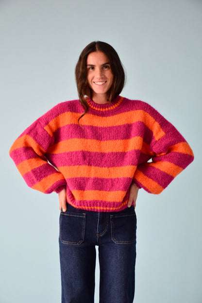 Jersey Aura Buganvilla y Naranja