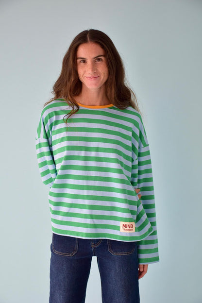 Núria Green and Blue T-shirt