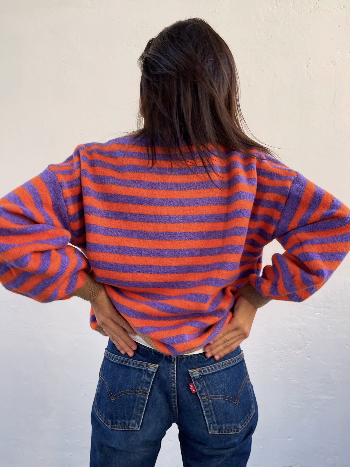 Pia Lilac and Orange Sweater