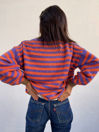Pia Lilac and Orange Sweater