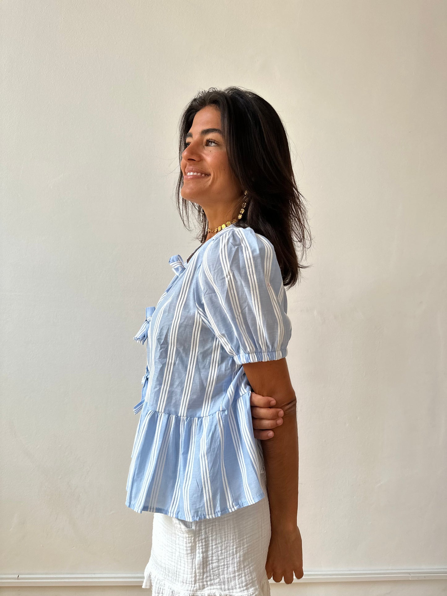 Blusa Bianca Azul