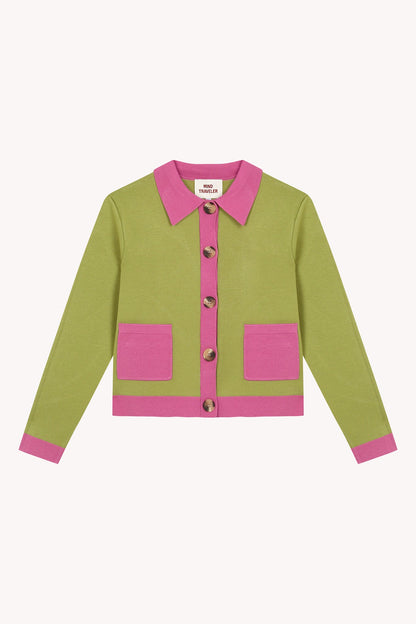 Green Dahlia Cardigan