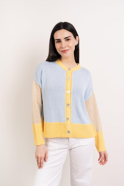 Leti Yellow Cotton Cardigan
