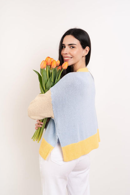 Leti Yellow Cotton Cardigan