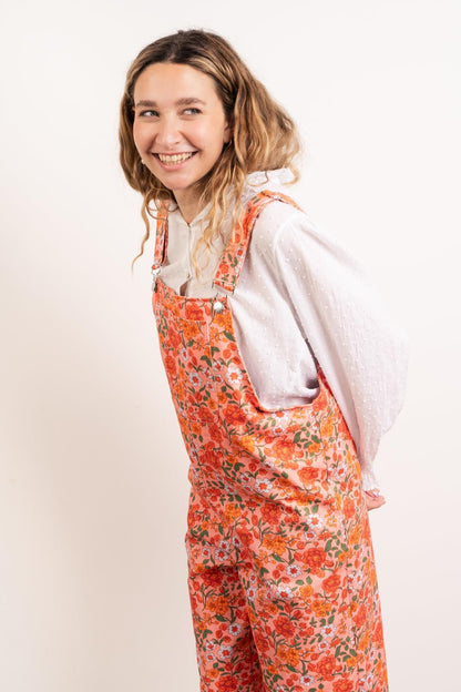 Nina Flores Orange Overalls