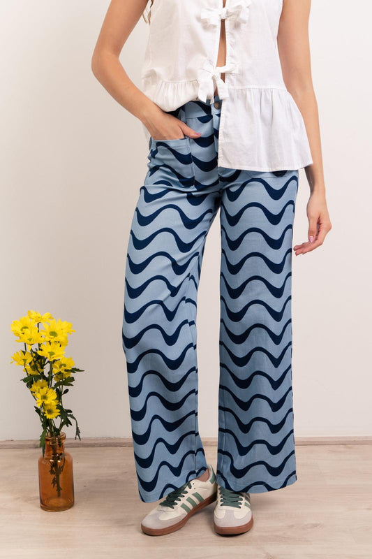 Jeans Valeria Ondas Azul
