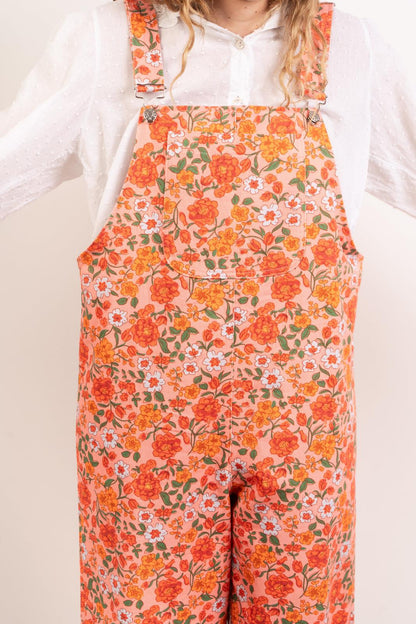 Nina Flores Orange Overalls
