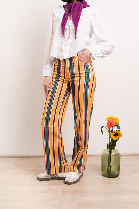 Jeans Inés Rayas Amarillo