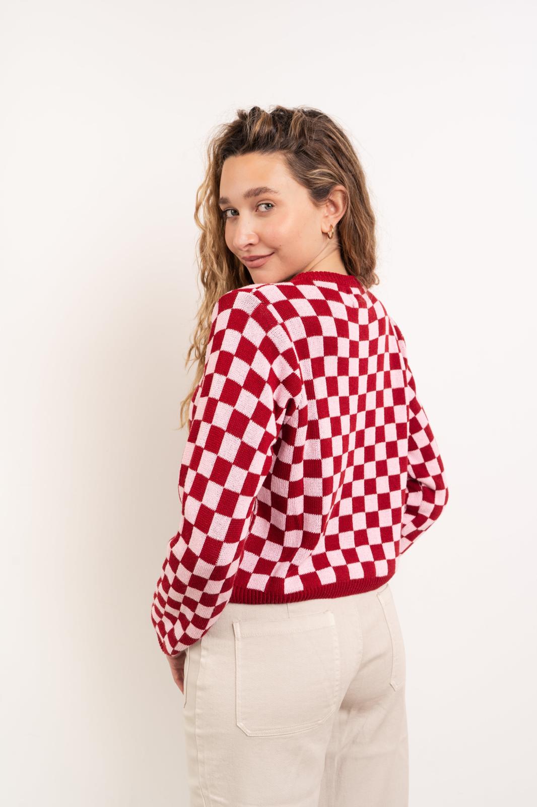 Martina Pink Cotton Cardigan