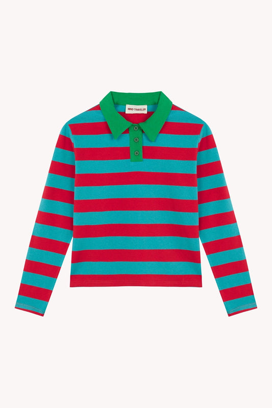 Polo Filipa Rojo y Aguamarina