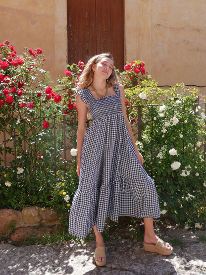 Vestido Amaia Vichy Marino