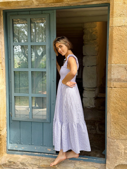 Vestido Amaia Vichy Lavanda