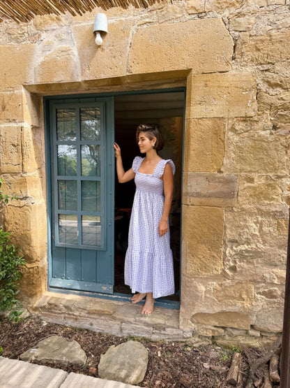 Vestido Amaia Vichy Lavanda