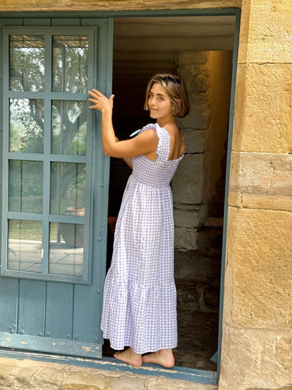 Vestido Amaia Vichy Lavanda