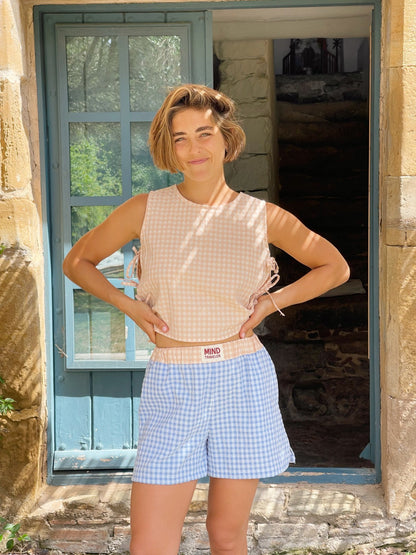 Short Mina Blue and Orange