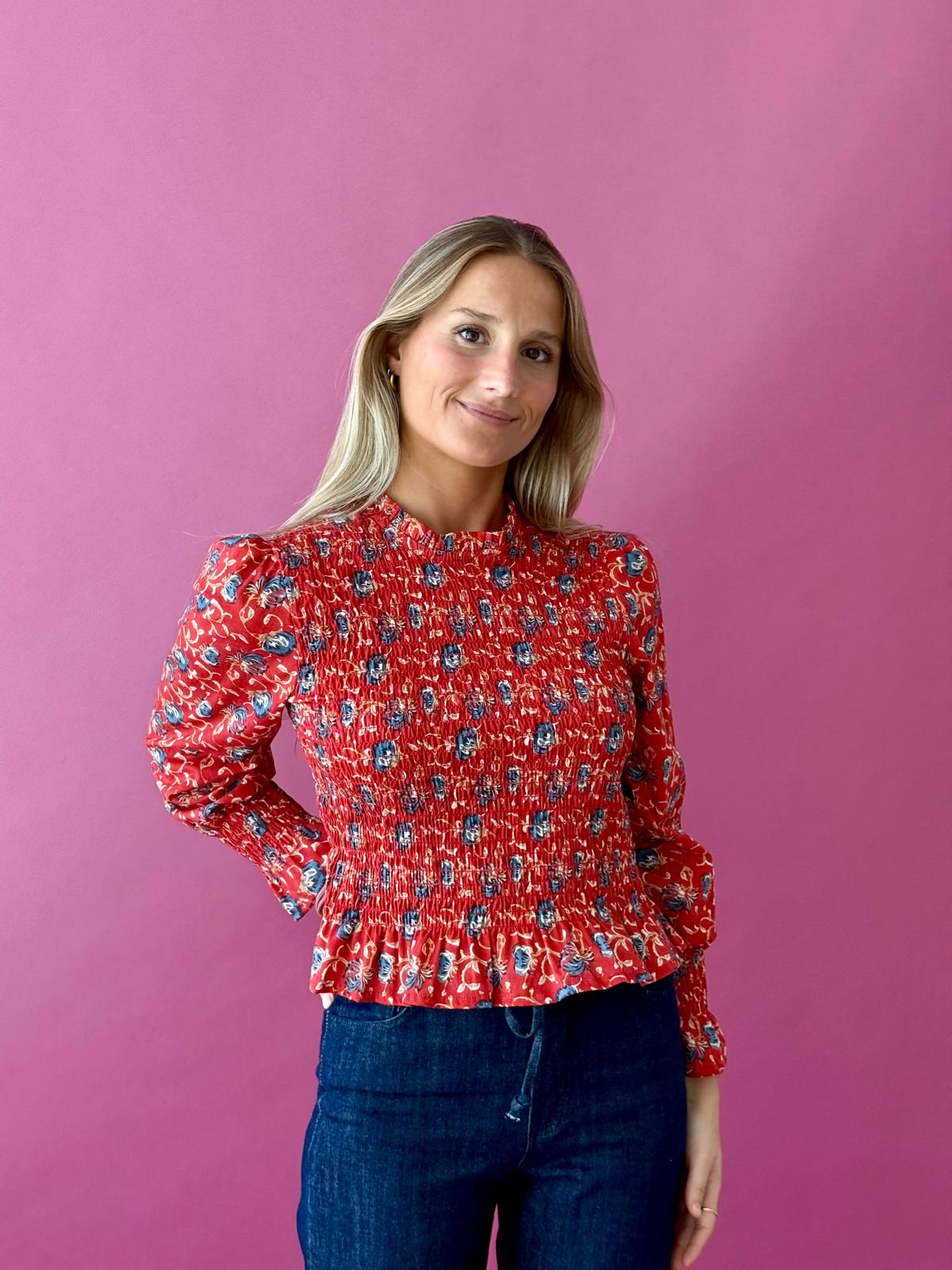 Blusa Chía Lirio Rojo