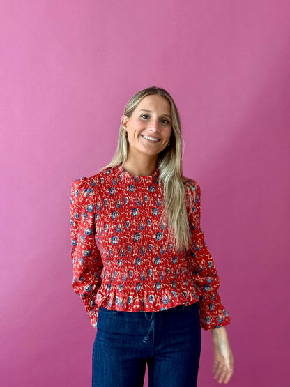 Blusa Chía Lirio Rojo