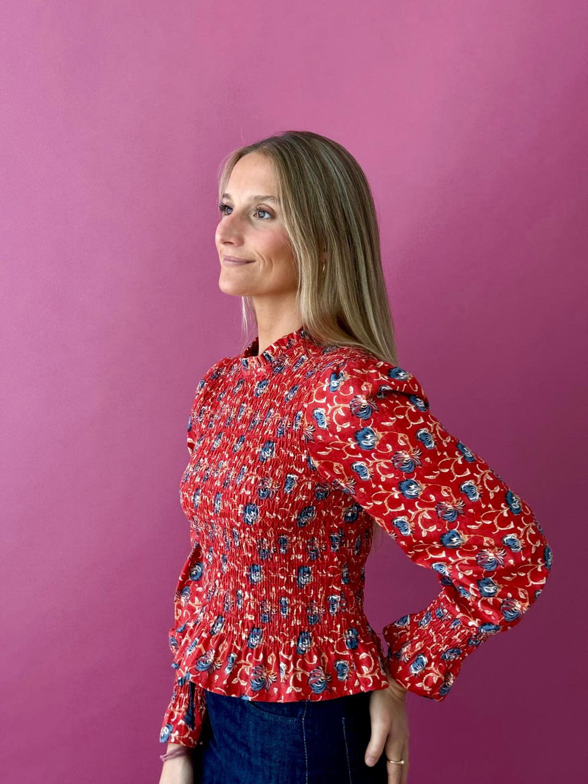 Blusa Chía Lirio Rojo