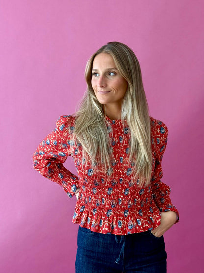 Blusa Chía Lirio Rojo