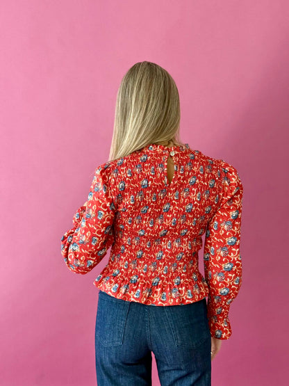 Blusa Chía Lirio Rojo