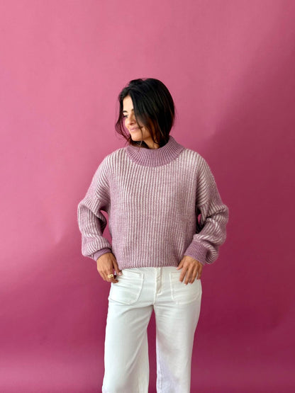 Jersey Emma Malva y Beige