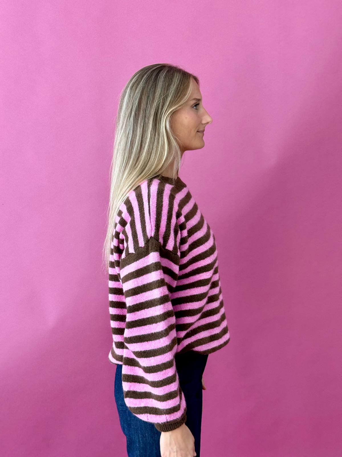 Jersey Pia Marrón y Rosa