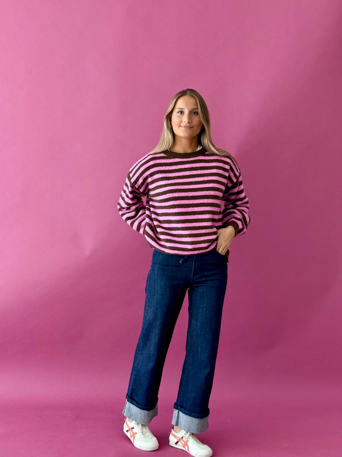 Jersey Pia Marrón y Rosa