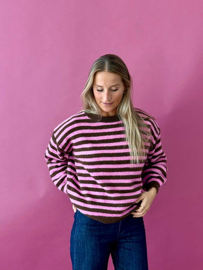 Jersey Pia Marrón y Rosa