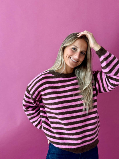 Jersey Pia Marrón y Rosa