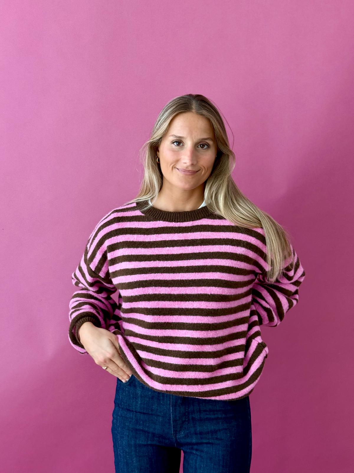 Jersey Pia Marrón y Rosa