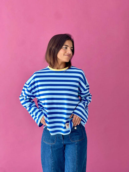 Camiseta Núria Azul y Amarillo