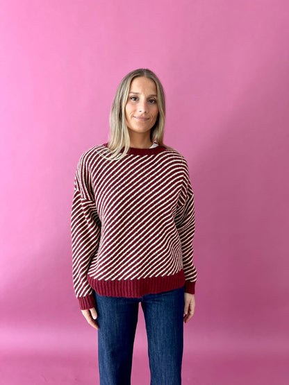 Jersey Laura Burgundy y Amarillo